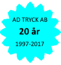 AD Tryck - 20 år